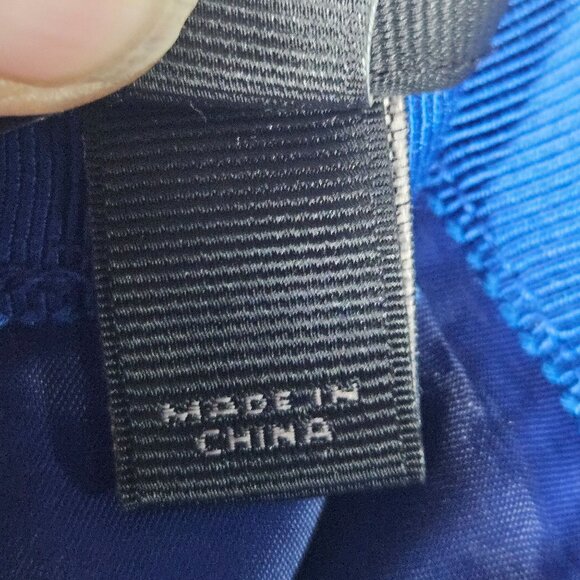 Vintage J Crew Blue A-Line Skirt Back Vent Pockets Knee-Length Zipper - Picture 14 of 15